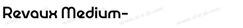 Revaux Medium字体转换